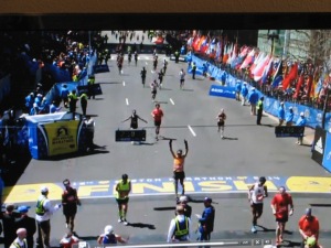 Boston finish line